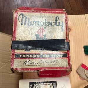 INCOMPLETE Vintage Monopoly Board Game- READ DESCRIPTION